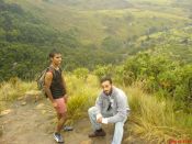 
  Taking a breather, almost half way up the mountain.