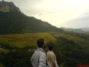 
  Admiring the view below us