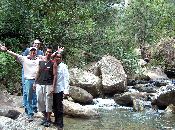 
  Our journey starts to Tiger Falls, 3.5 kms around 1hr 30min walk up the steep mountain terrain